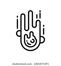 asteroid icon for your website design, logo, app, UI.