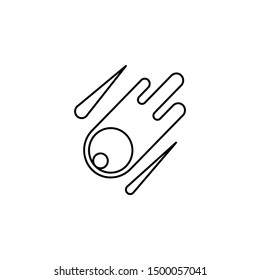 Asteroid meteorite icon. Element of natural disaster icon