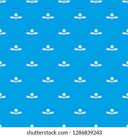 Asteroid pattern vector seamless blue repeat for any use