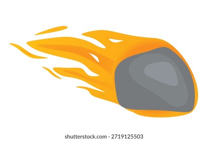 Mosca de roca de asteroide. Ilustración vectorial