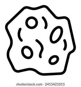 Asteroid space technology object illustration