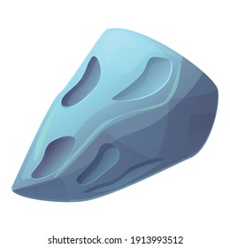 Icono del universo asteroide. Caricatura del icono vector del universo asteroide para el diseño web aislado en fondo blanco