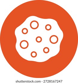 Ilustración de diseño de icono de Vector de asteroide