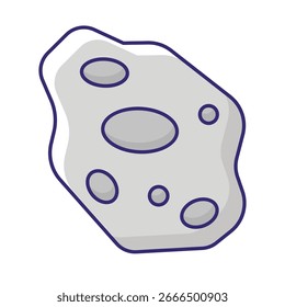Asteroid Vector icon which can easily modify or edit
