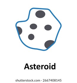 Asteroid Vector icon which can easily modify or edit
