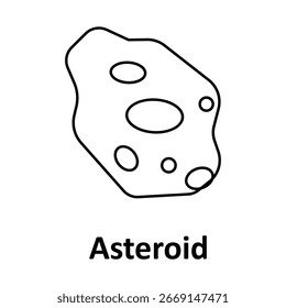 Asteroid Vector icon which can easily modify or edit

