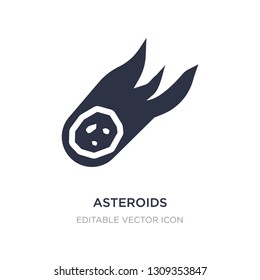 asteroids icon on white background. Simple element illustration from Nature concept. asteroids icon symbol design.