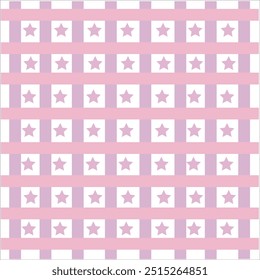 asthetic design soft color ping star illustration