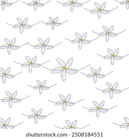 asthetic jasmine flower background design