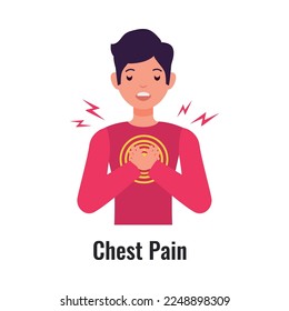 Asthma composition with isolated medical infographic image of chronic disease on blank background vector illustration