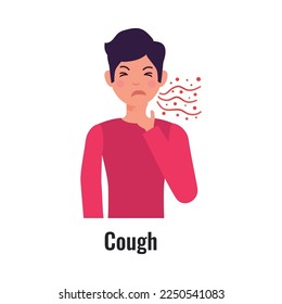 Asthma composition with isolated medical infographic image of chronic disease on blank background vector illustration