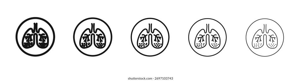 Diseño del icono del asma, logotipo, App, UI. Ilustración vectorial, EPS
