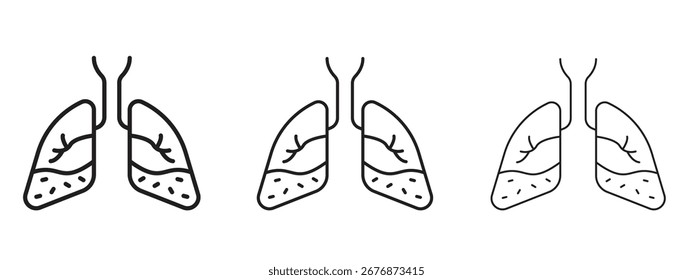 Icono de asma. Ilustración de elemento simple. Puede ser utilizado para el Web y el móvil.