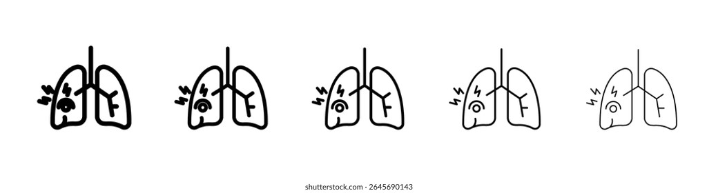 Asthma Symbol einfache Illustration Logo Kunst