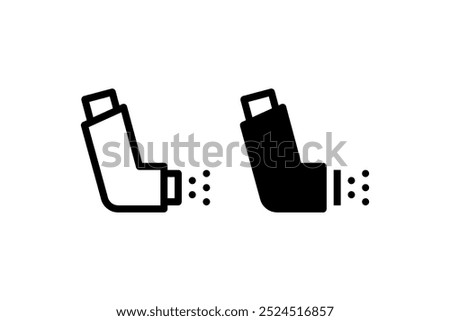 Asthma inhaler icon. Vector icon design.