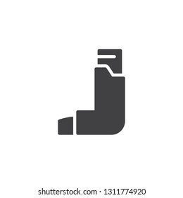 Asthma inhaler vector icon. filled flat sign for mobile concept and web design. Inhalator simple glyph icon. Symbol, logo illustration. Pixel perfect vector graphics
