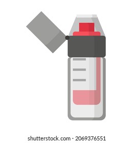 Asthma portable soft mist inhaler. Medical concept.