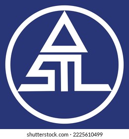 Astl coin project crypto currency vector illustration