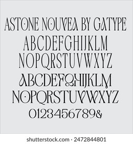 Astone Nouvea is a unique and very elegant font for brand and logo designs.
