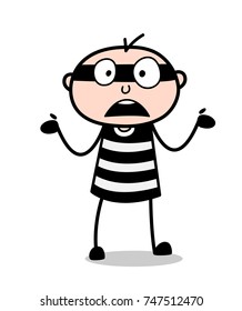 Astonished Cartoon Terrorist Face Expression