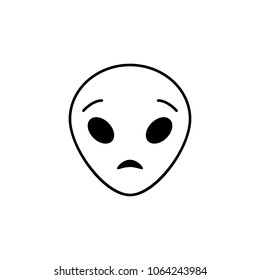 astonished extraterrestrial icon. Detailed set of avatars of professions icons. Premium quality line graphic design. One of the collection icons for websites, web design on white background