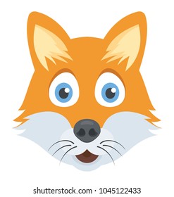 An astonished face of jackal , wild animal