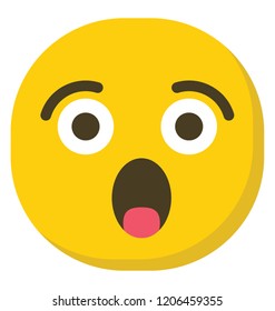 
Astonished smiley is shear surprise
