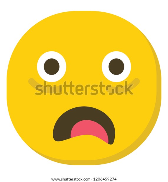 Astonished Smiley Shear Surprise Stock Vector (Royalty Free) 1206459274 ...