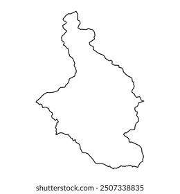 Astore district map, administrative division of Pakistan. Vector illustration.