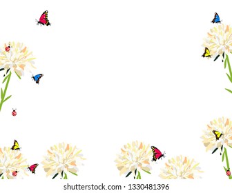 Astra flower decorative background