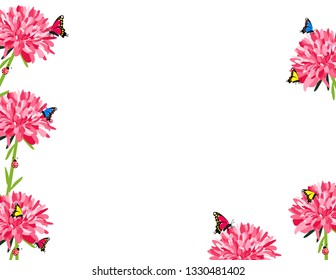 Astra flower decorative background
