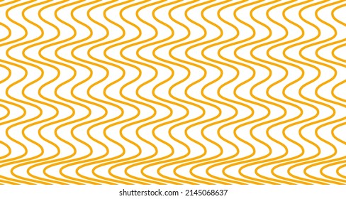 Astract background with pasta, macaroni or spaghetti. Geometric banner with yellow line, pasta. Vector illustration
