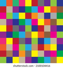 Astract colorful rectangle shape, block pattern, mosaic. Vector illustration.