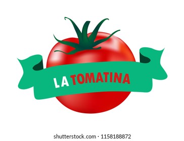 Astract images for la tomatina festival of spain .