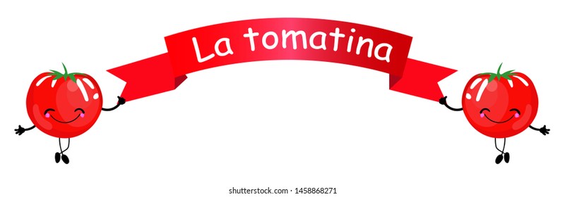 Astract images for la tomatina festival of spain .