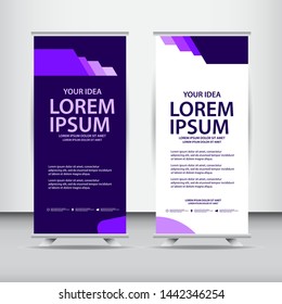 Astract purple banner vector template. Design illustration for banner; advertising; greeting cards or print. Design happiness celebration.