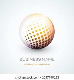 Astract sphere logo design