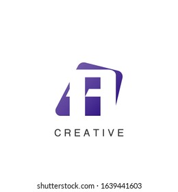 Astract Techno Negative Space Initial Letter A Logo icon vector design