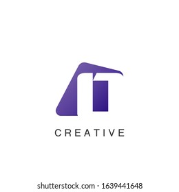 Astract Techno Negative Space Initial Letter O Logo icon vector design