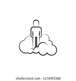 astral icon. Element of mad science icon for mobile concept and web apps. Hand drawn astral icon can be used for web and mobile