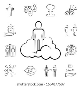 Astral icon. Mad science icons universal set for web and mobile
