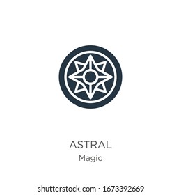 Astral icon vector. Trendy flat astral icon from magic collection isolated on white background. Vector illustration can be used for web and mobile graphic design, logo, eps10