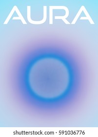 Astral level. Visualization of aura. Vector graphics