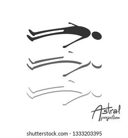 Astral projection illustration