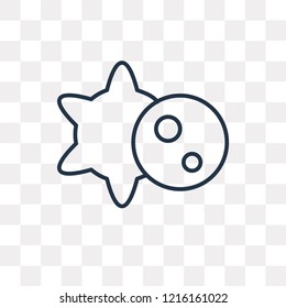 Astral vector outline icon isolated on transparent background, high quality linear Astral transparency concept can be used web and mobile