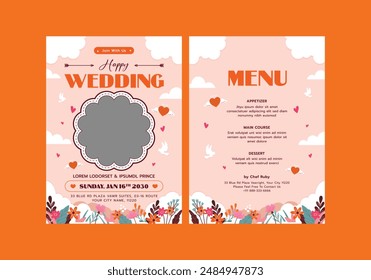 Astral Wedding Invitation Template, Wedding Invites, save the date, Birthday Invites, Video Invites, E-Cards.