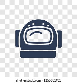 astranaut helmet icon. Trendy astranaut helmet logo concept on transparent background from Astronomy collection