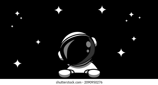 Astranaut Planet Vector Illustration Design
