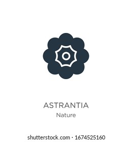 Astrantia icon vector. Trendy flat astrantia icon from nature collection isolated on white background. Vector illustration can be used for web and mobile graphic design, logo, eps10
