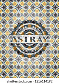 Astray arabesque emblem background. arabic decoration.